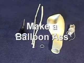 how to make a balloon ass