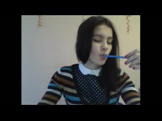video chat girlfriend, pencil games in your mouth (want)